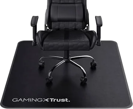 GXTrust Tappetino per Sedia per Giochi Ufficio 99 x 120 cm, Nero | Uso Flessibile su Superfici Dure, Materiale Durevole nel Tempo, Mat Home Office