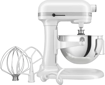 KitchenAid HEAVY DUTY - PLANÉTAIRE AVEC BOL LEVABLE DE 5,2 L - BLANC 5KSM55SXXEWH