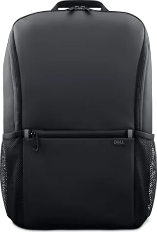 Dell EcoLoop Zaino per laptop CP3724, 16", 18L, Cuscinetto in schiuma 360° | Tessuto 400D, 100% plastica riciclata, 2 tasche laterali a rete, tasca frontale con cerniera, Uso quotidiano