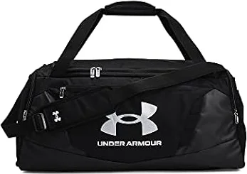 Under Armour Unisex Undeniable 5.0 Medium Duffle Bag - Black / Black / Metallic Silver - OSFM