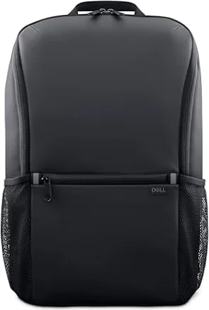 Dell EcoLoop Essential Zaino 14-16 - CP3724 - Leggero, due tasche laterali in rete, organizer integrato per accessori, custodia per computer portatile, colore: Nero, Nero, Unisex Adult