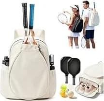 SZLX Zaino da Tennis per Donne e Uomini, Borsa da Tennis, Borsa Zaino per Badminton, Grande Borsas da Racchetta Borsas Sportiva che Può contenere 2 racchetta e scarpe da tennis