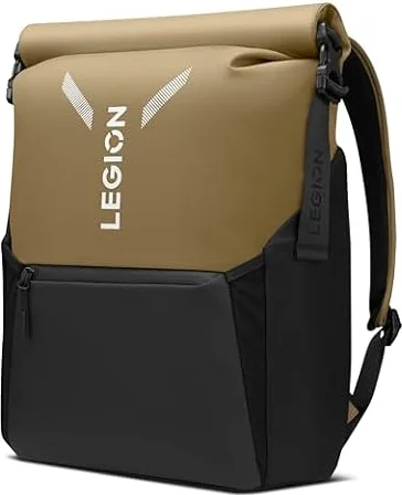 Zaino per laptop da gaming Lenovo Legion GB500, capacità espandibile fino a 25 litri, adatto a laptop da 16 pollici, resistente all'acqua.