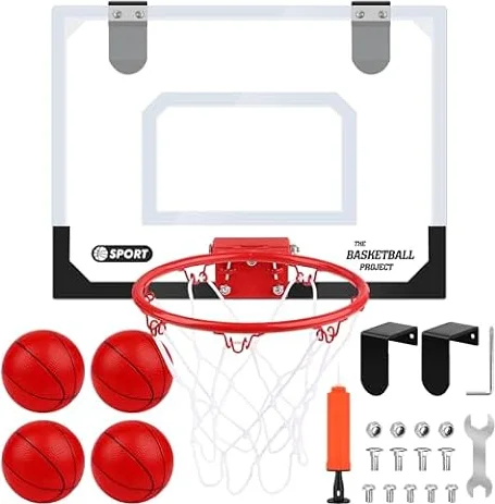 Dreamon Mini Canestro Basket Kit da Camera Bambini，Tabellone Basket Interno Giocattoli Sportivi per Bambino