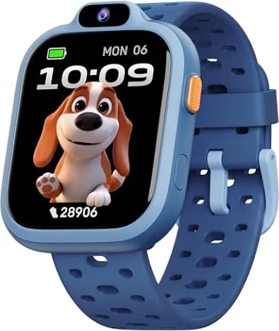 BIGGERFIVE Smartwatch Bambini Bambina 3-14，1,8" Fitness Tracker Orologio | Contapassi, Frequenza Cardiaca, Resistente all'Acqua IP68, Monitor del Sonno, Giochi Puzzle, Musica, video e foto