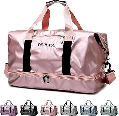 DBPBToU Borsone Palestra Donna con Scomparto per Scarpe (Rosa)