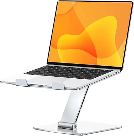 CIRYCASE Supporto PC Portatile Scrivania, Alluminio Laptop Stand Regolabile | Raffreddamento Rapido, Ergonomico Rialzo PC Porta Ventilato, Pieghevole Supporti per Presentazioni per 10-16" Notebook/Tablet