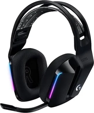 Logitech G733 LIGHTSPEED Cuffia wireless con microfono gaming | Fascia per la testa a sospensione, LIGHTSYNC RGB, tecnologia microfono Blue VO!CE e driver audio PRO-G - Nero