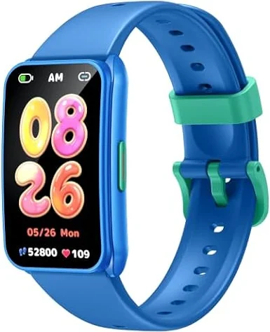 Orologi Smartwatch per Bambini Fitness Tracker: 1.47" Bambino Smart Watch con Sveglia Contapassi Modalità Sportive Impermeabile IP68 SpO2 Pressione Arteriosa Sonno di Natale Compleanno per Ragazzo