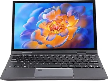 Laptop da 10,95 Pollici, Computer Portatile Portatile con Ribaltamento a 360 Gradi, DDR5 16G, SSD 512G, Display IPS 2K, Tastiera Retroilluminata, Laptop Tradizionale (Spina