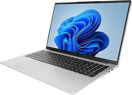 Asixxsix Laptop Aziendale da 17,3 Pollici, LPDDR4, 16 GB di RAM, Processore Quad-core da 2,9 GHz, Wi-Fi 5G, W11, Computer Tradizionale con Batteria da 7000 MAh, Webcam (16+256G Spina europea)