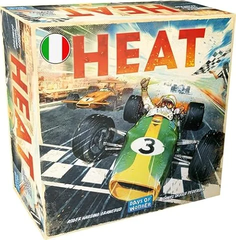Asmodee – HEAT – Gioco da Tavolo di Automobili | Gioco da Tavola Adrenalinico di Corse Automobilistiche – 1-6 Giocatori – 10+ Anni – 60 Minuti – Edizione Italiana