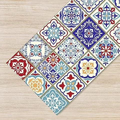 Il Gruppone Passione Casa Tappeto Cucina Antiscivolo Made in Italy Passatoia Antimacchia Multiuso Corridoio Soggiorno Lavabile in Lavatrice - 50x100 - Mattonella